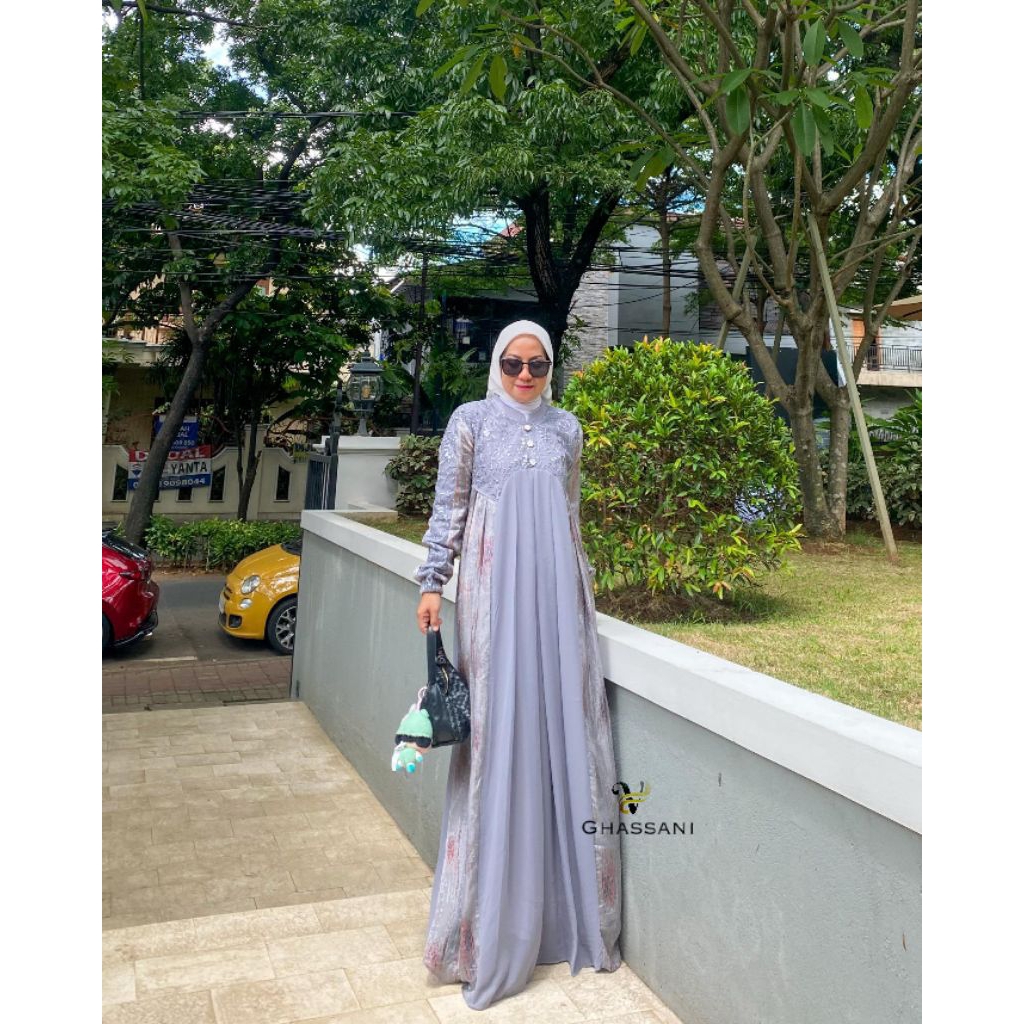 GHANSANNI DRESS BAHAN CERUTI BABYDOLL ARMANI