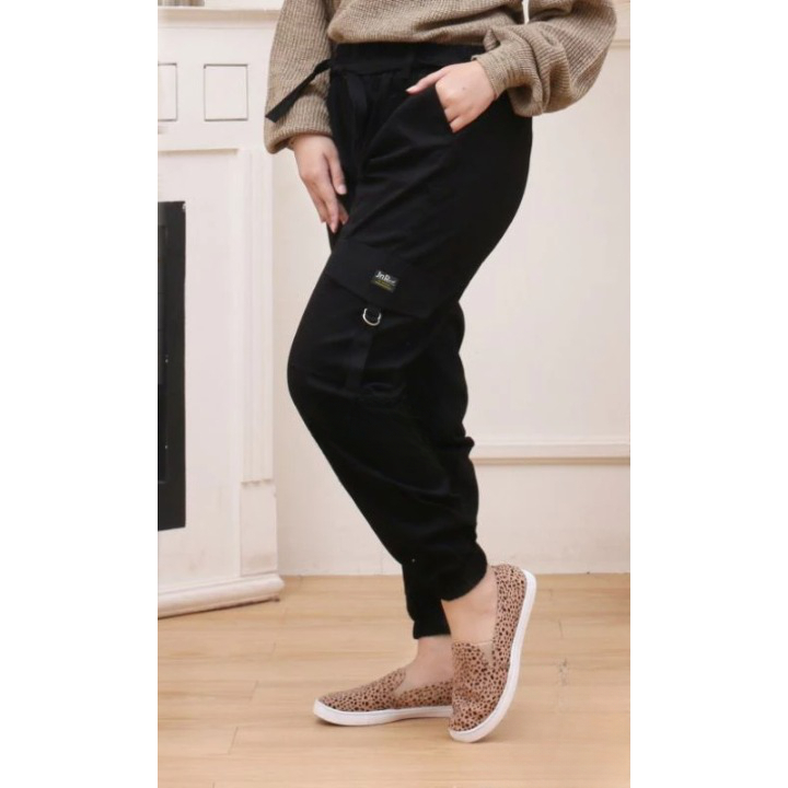 JOGER CARGO WANITA / CELANA JOGGER WANITA JUMBO TERMURAH / JOGER CARGO TWILL
