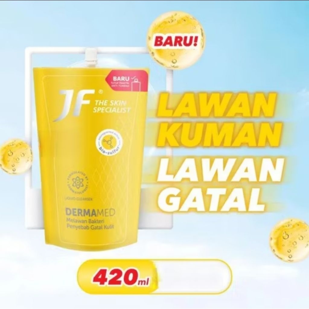 JUMBO ORI JF Dermamed Cleanser Liquid 420 ml Pouch Spout