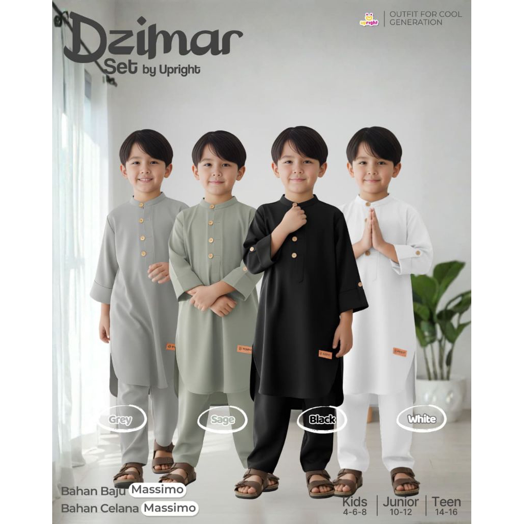 PO‼️setelan koko anak DZIMAR SET BY UPRIGHT 4-16y
