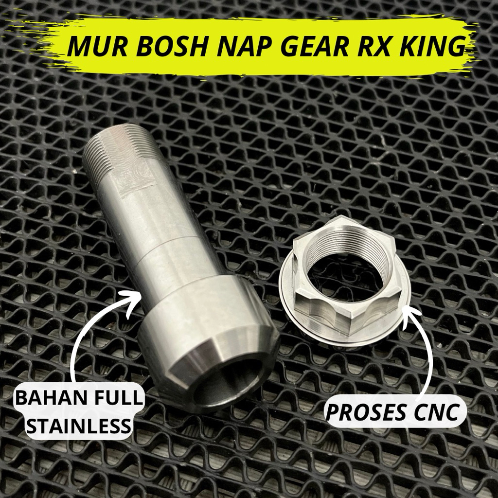 Bosh Nap Gear RX KING Stainless Mur Nap Gir RXS CNC By Tj Factory