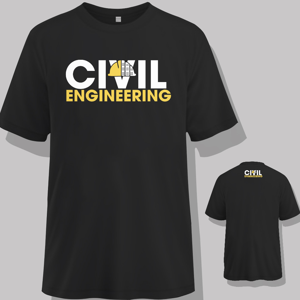 Kaos Teknik Sipil Lengan Pendek | Civil Engineering