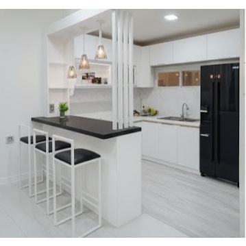 Meja Bar Rumah Modern Custom HPL Premium Warna Solid