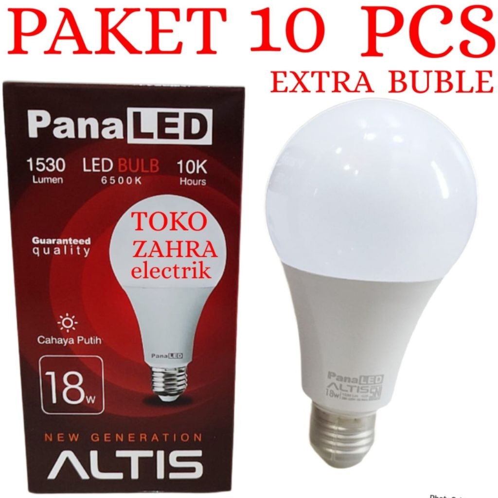 BOHLAM LED / LAMPU LED PANALED ALTIS 18 W PAKET 10PCS