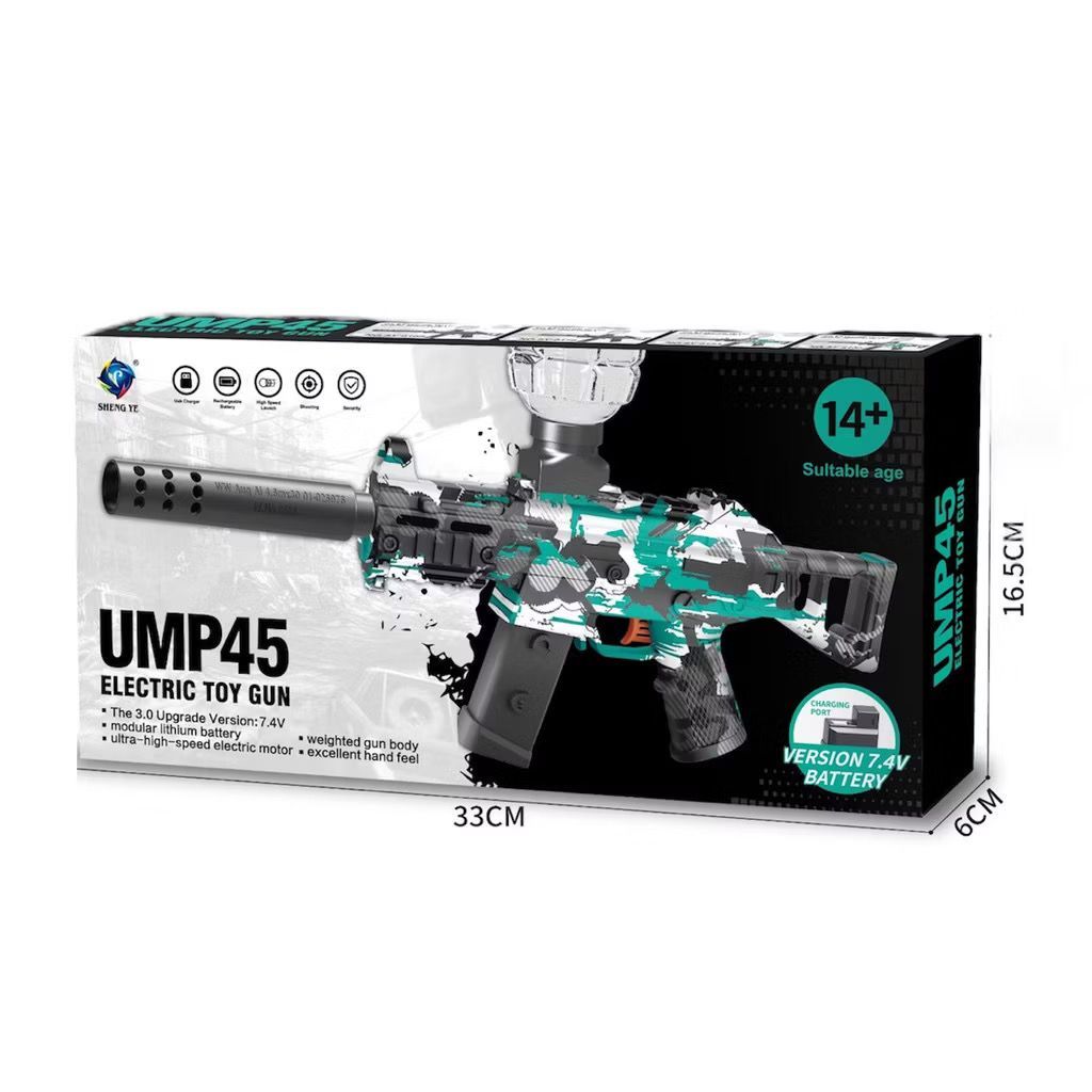 Mainan Tembakan Anak BTC-3040 UMP45 ELECTRIC TOY GN Mainan Tembakan Water Seru Bubble Keren Outdoor