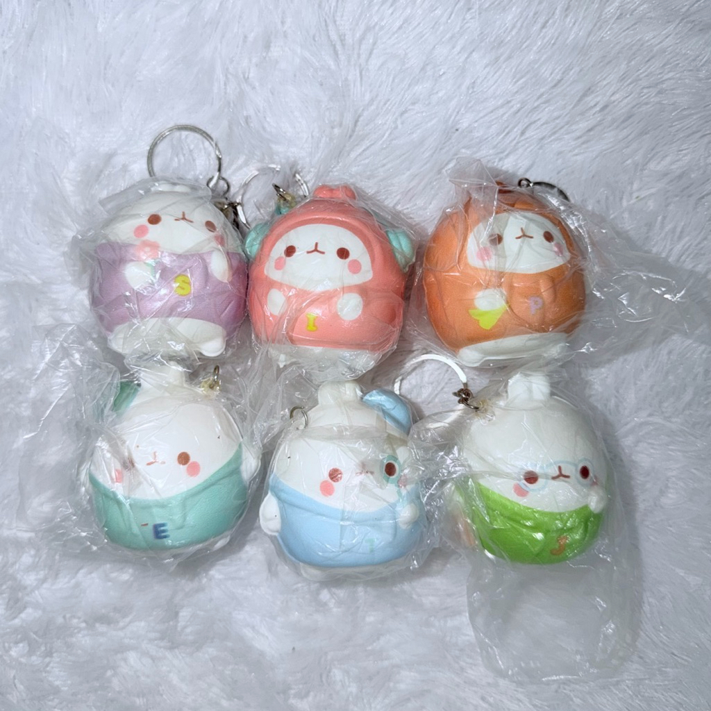 Squishy Molang Gantungan Kunci Squishy Molang