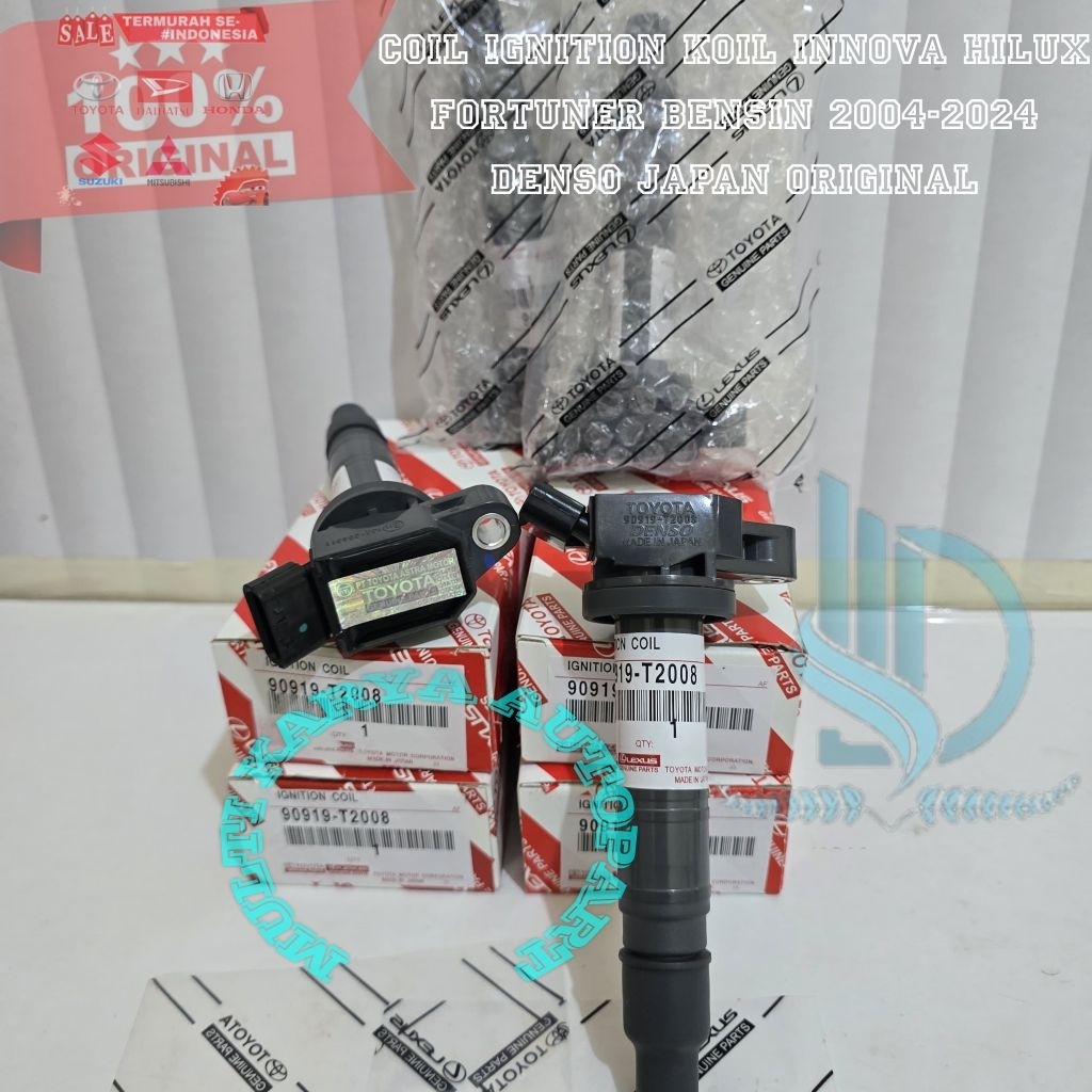 COIL IGNITION KÕIL INNOVA HILUX FORTUNER BENSIN 2004 2024 MEREK JAPAN ORIGINAL