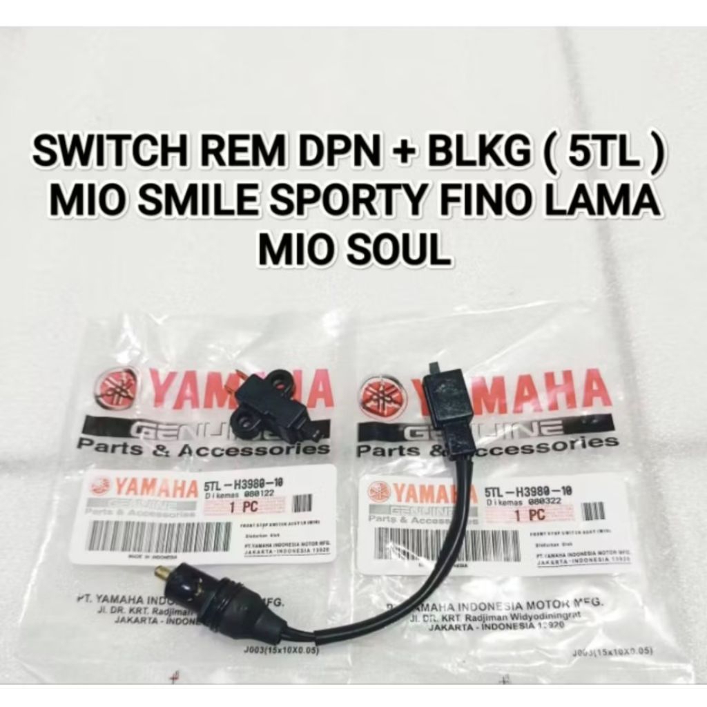 switch rem depan belakang mio sporty / mio smile / fino