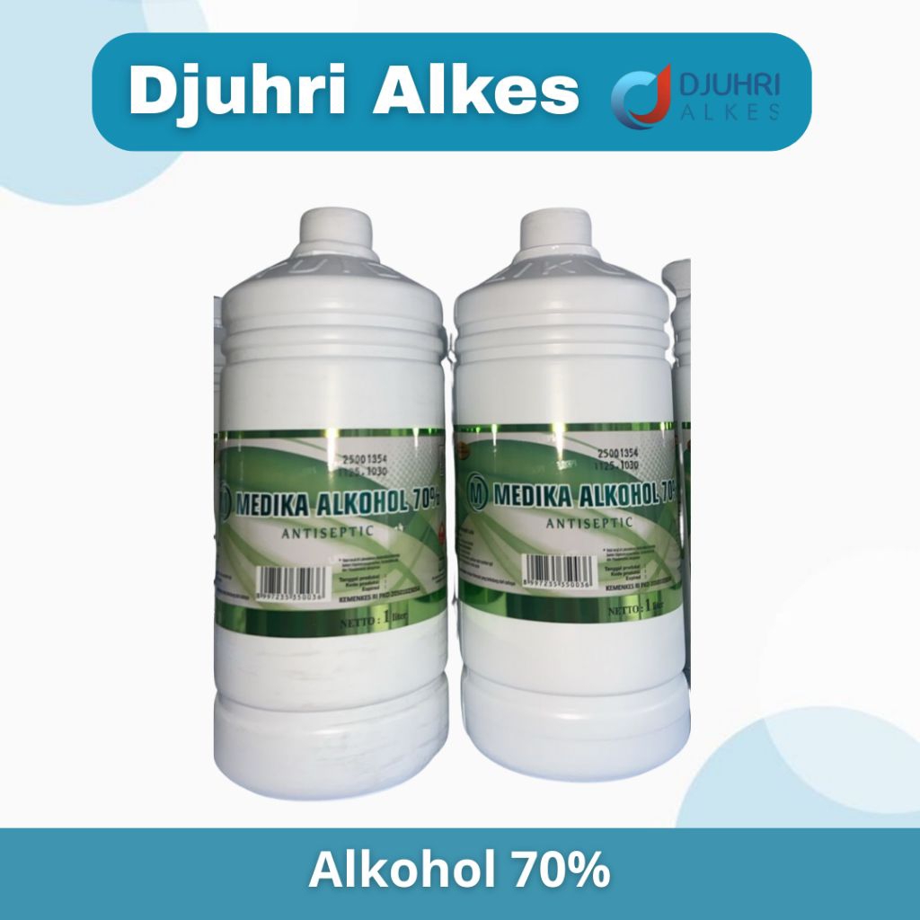Medika / Alkohol 70% / Alkohol antiseptik / 1Liter