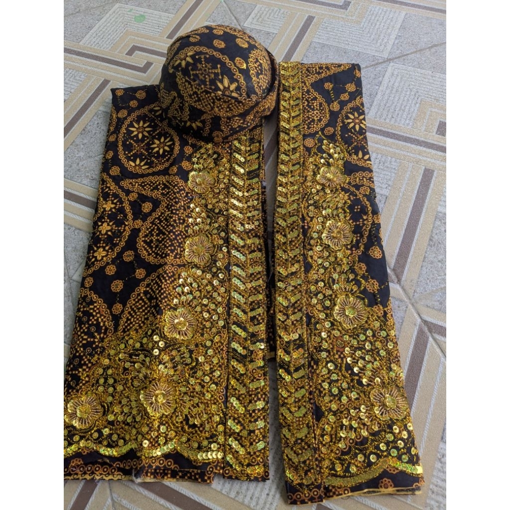 kain pengantin wiru payet