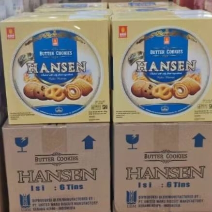 HANSEN BUTTER COOKIES KARTON ISI 6