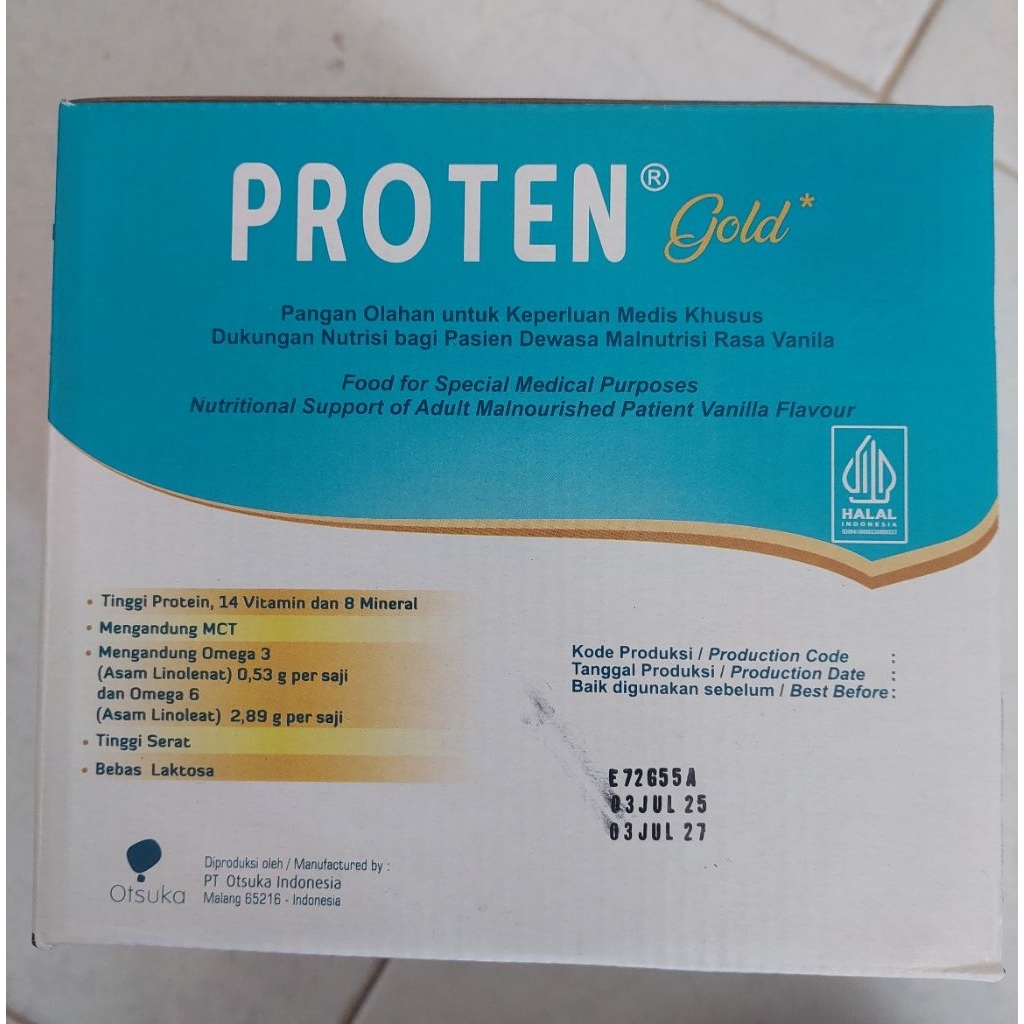 Proten Gold Vanilla (isi 20 sachet)