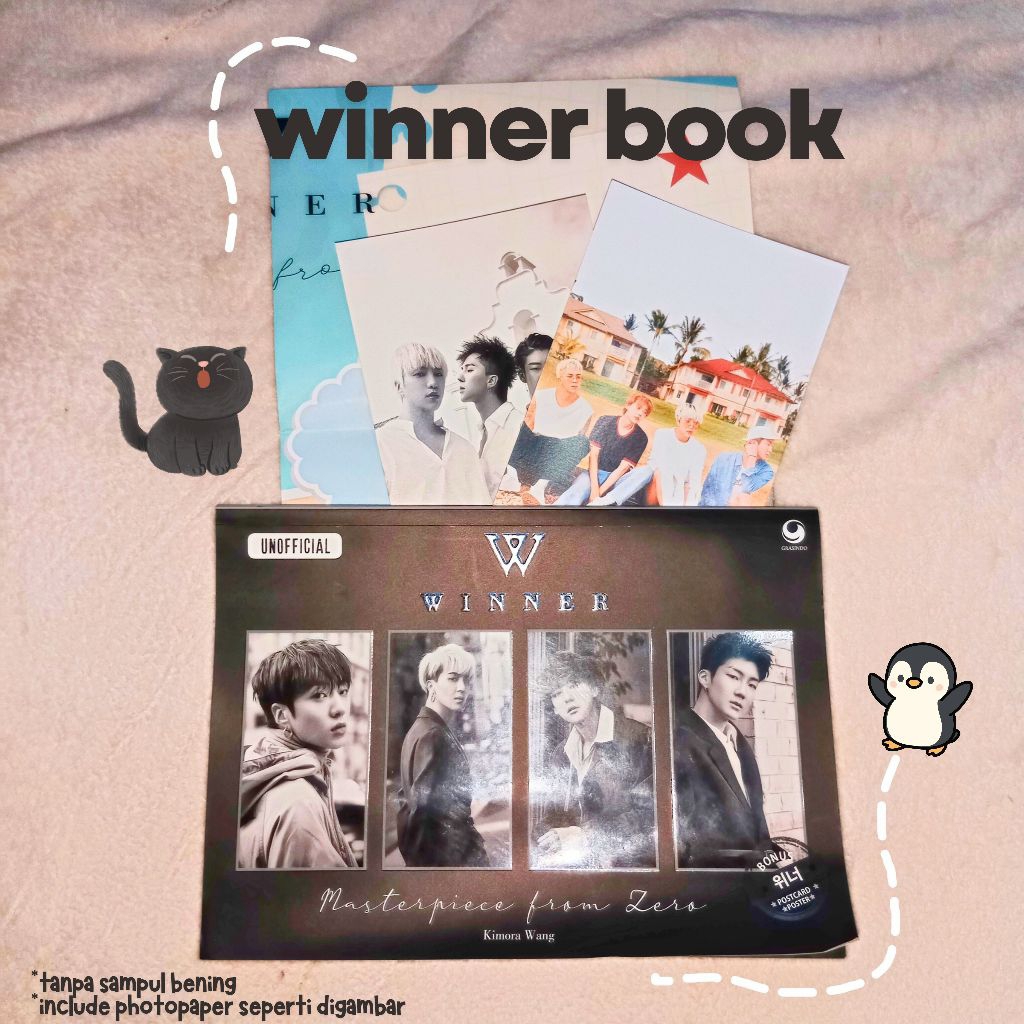 KPOP WINNER BOOK FREE POSTCARD + POSTER | ALBUM KPOP WINNER | ALBUM KPOP | ALBUM THE WINNER
