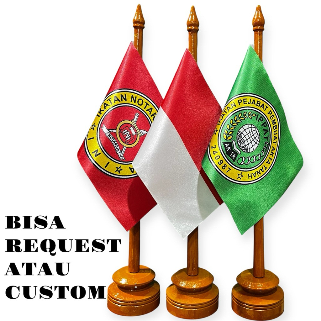 Lancar Jaya Advertising Ready Tiang Bendera Meja Vandel | Tiang Bendera Meja Negara Dunia | Tiang Be