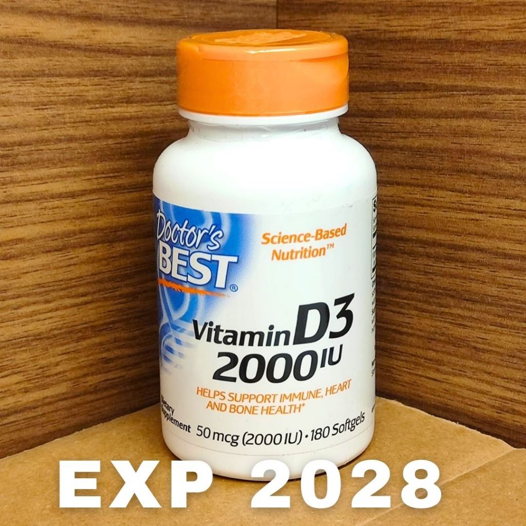 Doctor's Best Vitamin D3 IU 2000 180 softgels Doctor Best