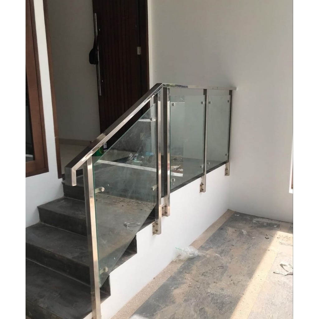 Reling Tangga Kaca Stainless Steel Pusat Pemasangan Railing Bandung
