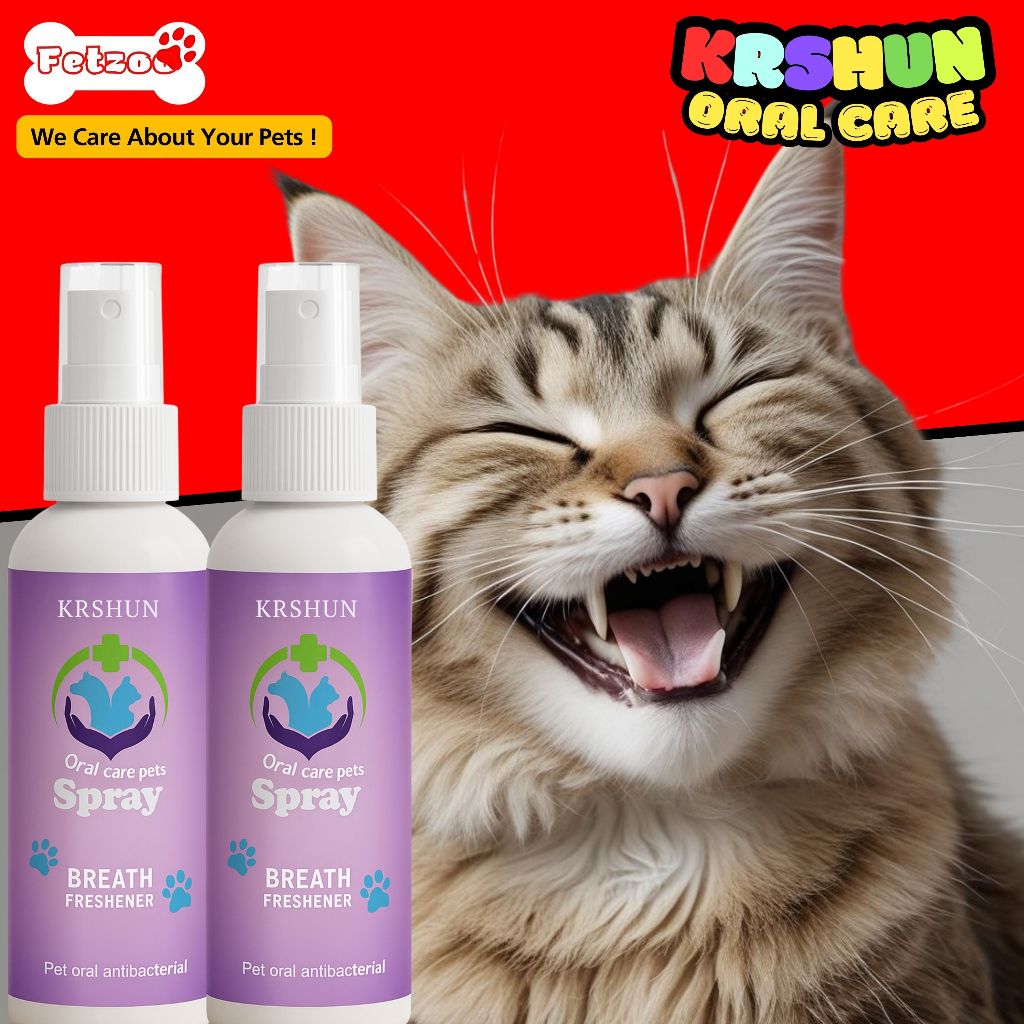 Obat Sariawan Dan Penghilang Bau Mulut Kucing Anjing Spray Bau Mulut Hilang Bebas Bakteri Ampuh Orig