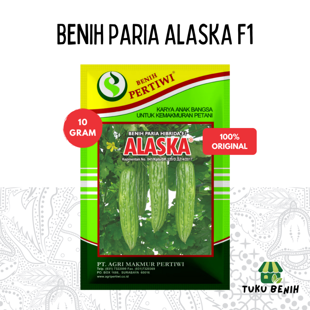 Benih Paria ALASKA F1 10 Gram - Benih Pertiwi