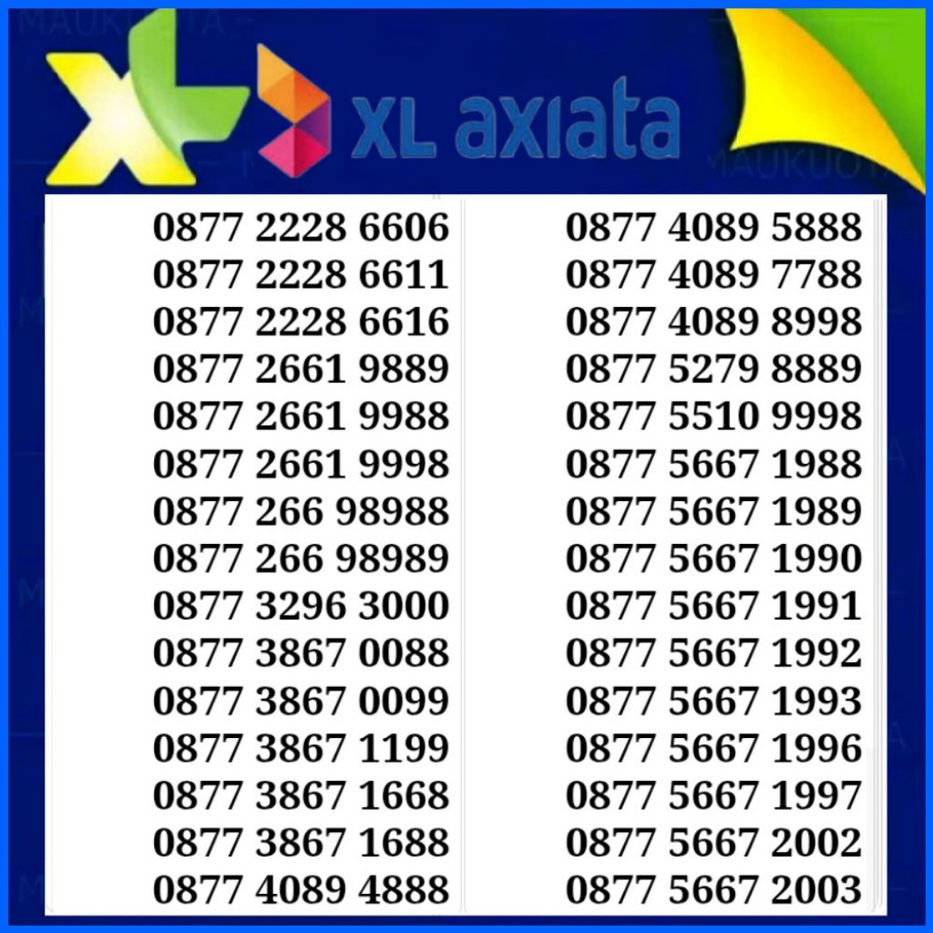 kartu perdana xl nomor cantik xl support 5G