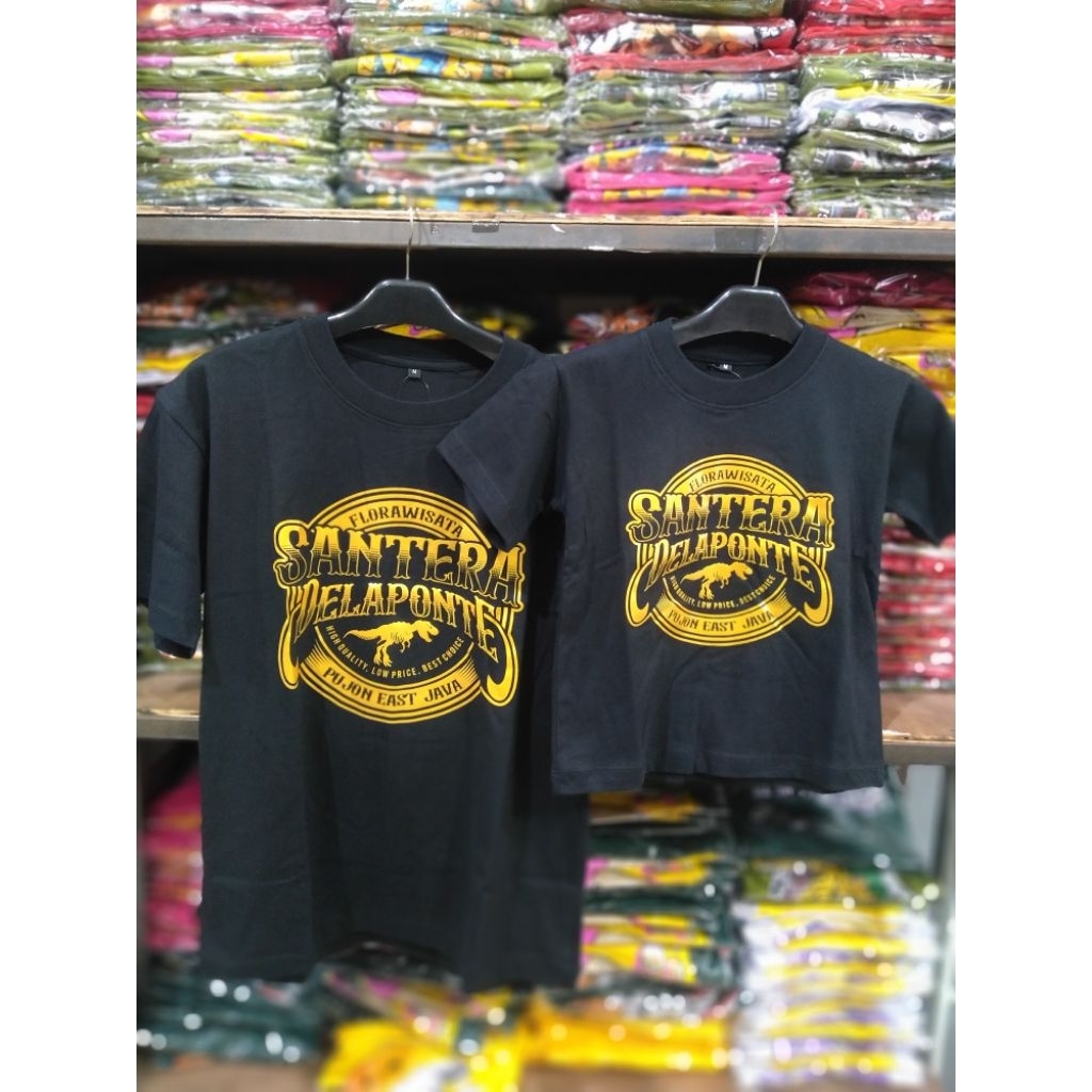 Kaos Oleh Oleh Souvenir Santera De Laponte Anak TShirt Baju Khas Kota Batu Malang