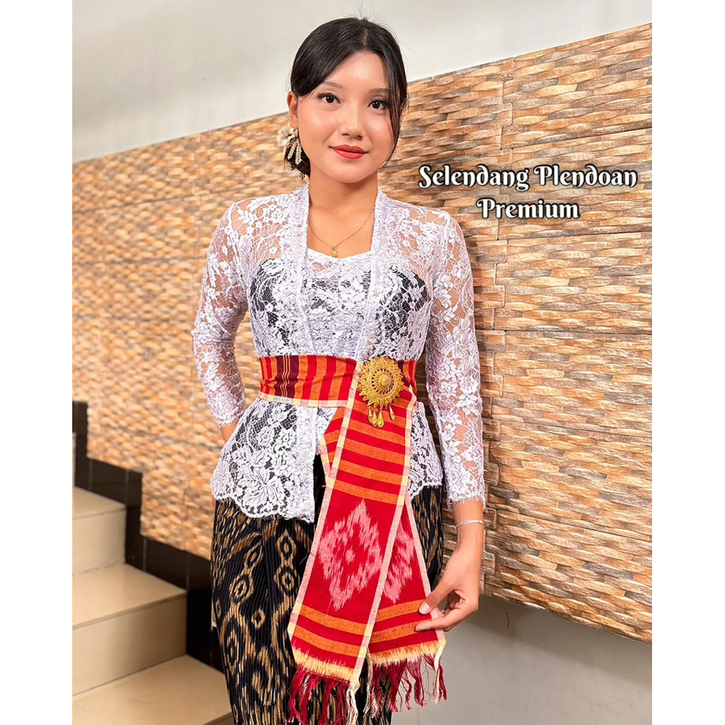 [PREMIUM] Selendang Plendoan Kecil / Selendang Gringsing Bali Tradisional