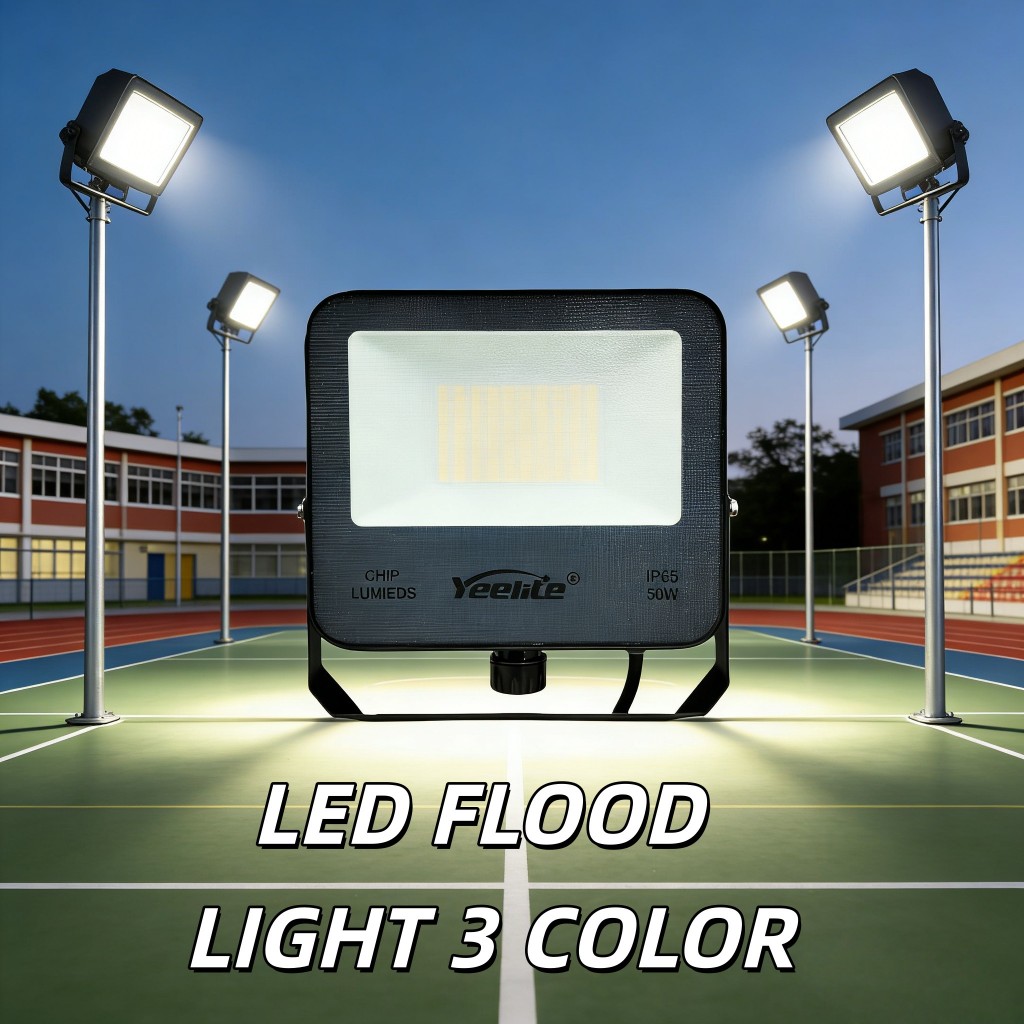 Yeelite - YKC TG 05E 3 Color LED Flood Light / Lampu Sorot / Lampu Tembak Cahaya Putih/Kuning SNI Ga