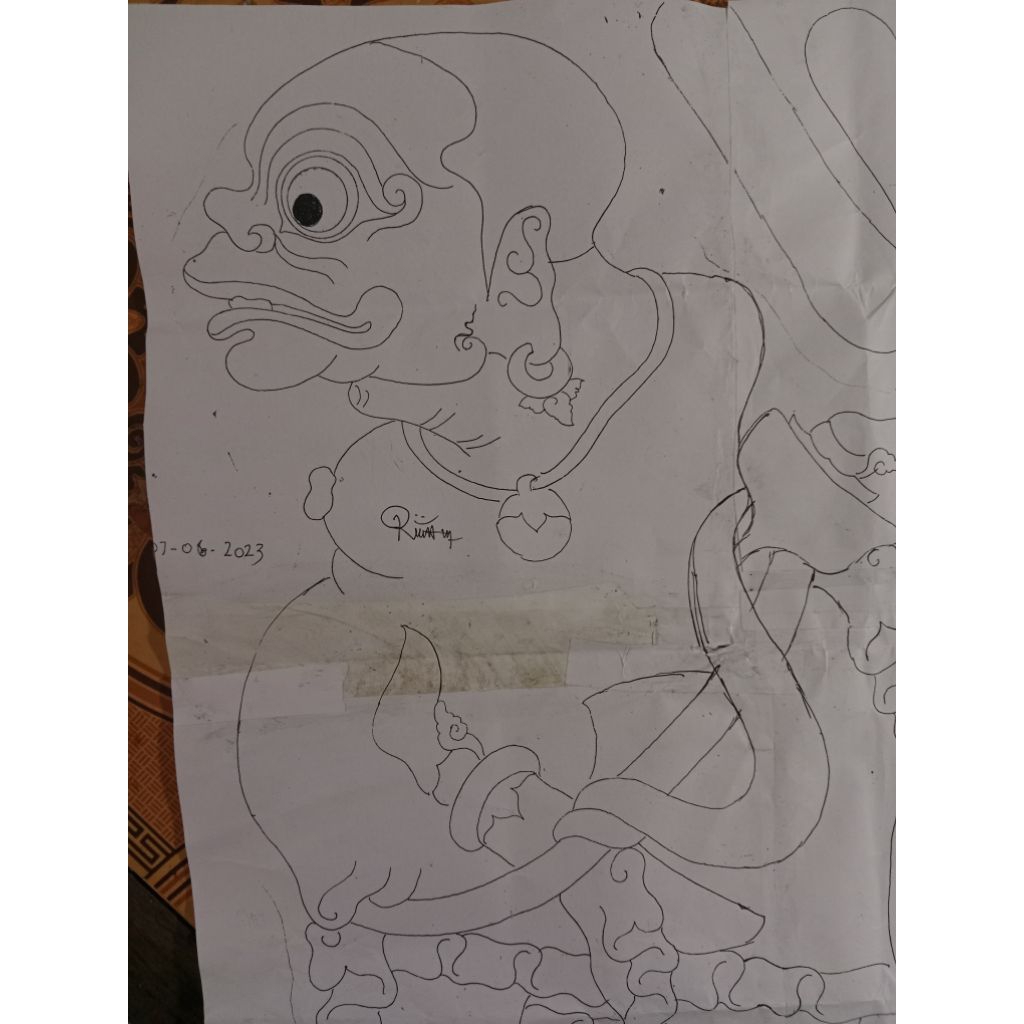 sketsa blak wayang bagong ki seno nugroho jos jiss