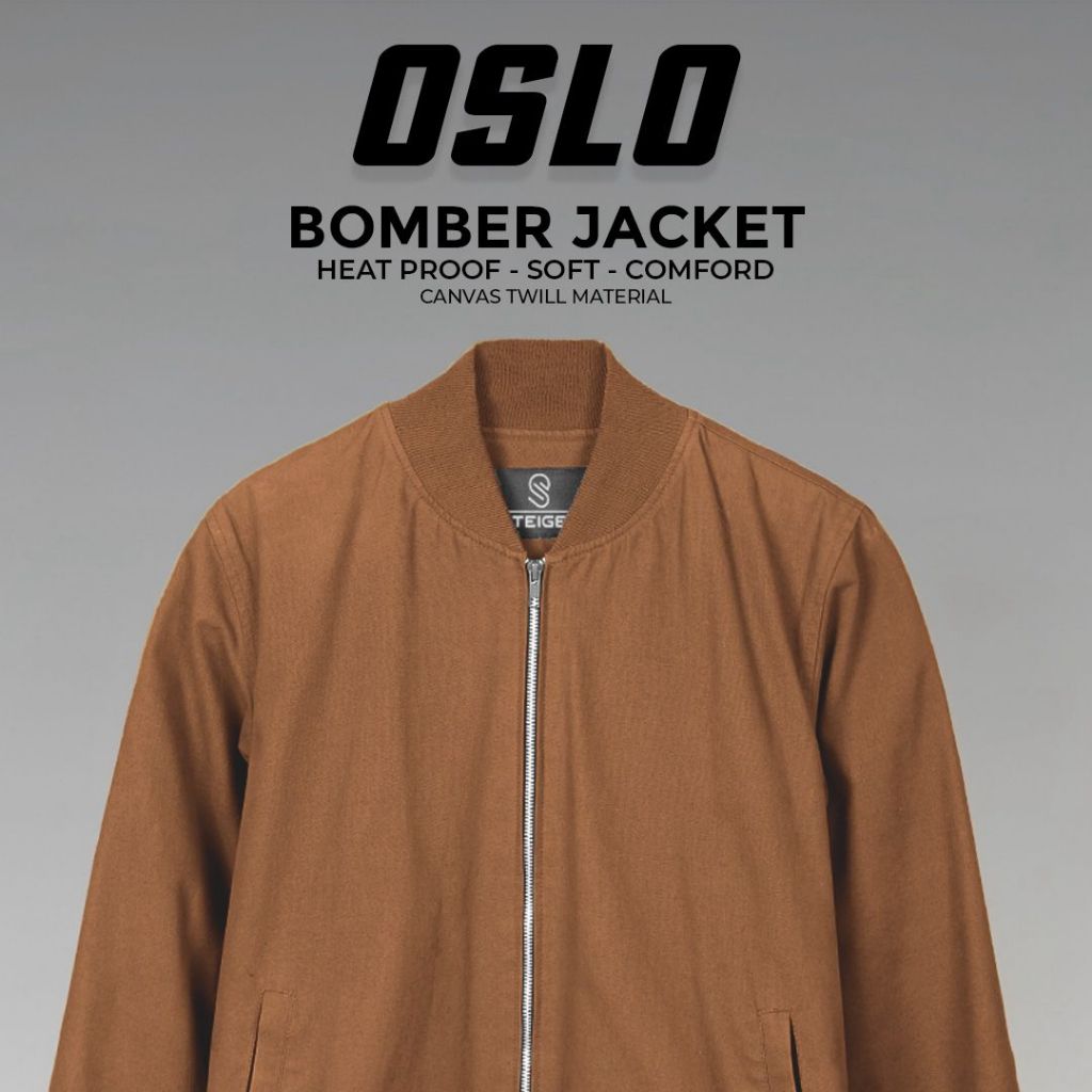 Steigen Bomber Oslo sueding caramel