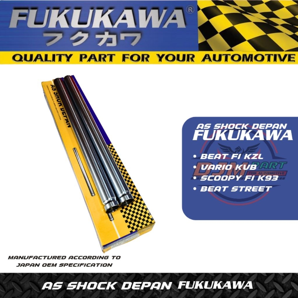 FUKUKAWA As Shock Depan Matic Honda Beat Vario Beat Street Scoopy Fi 1 Set 2Pcs