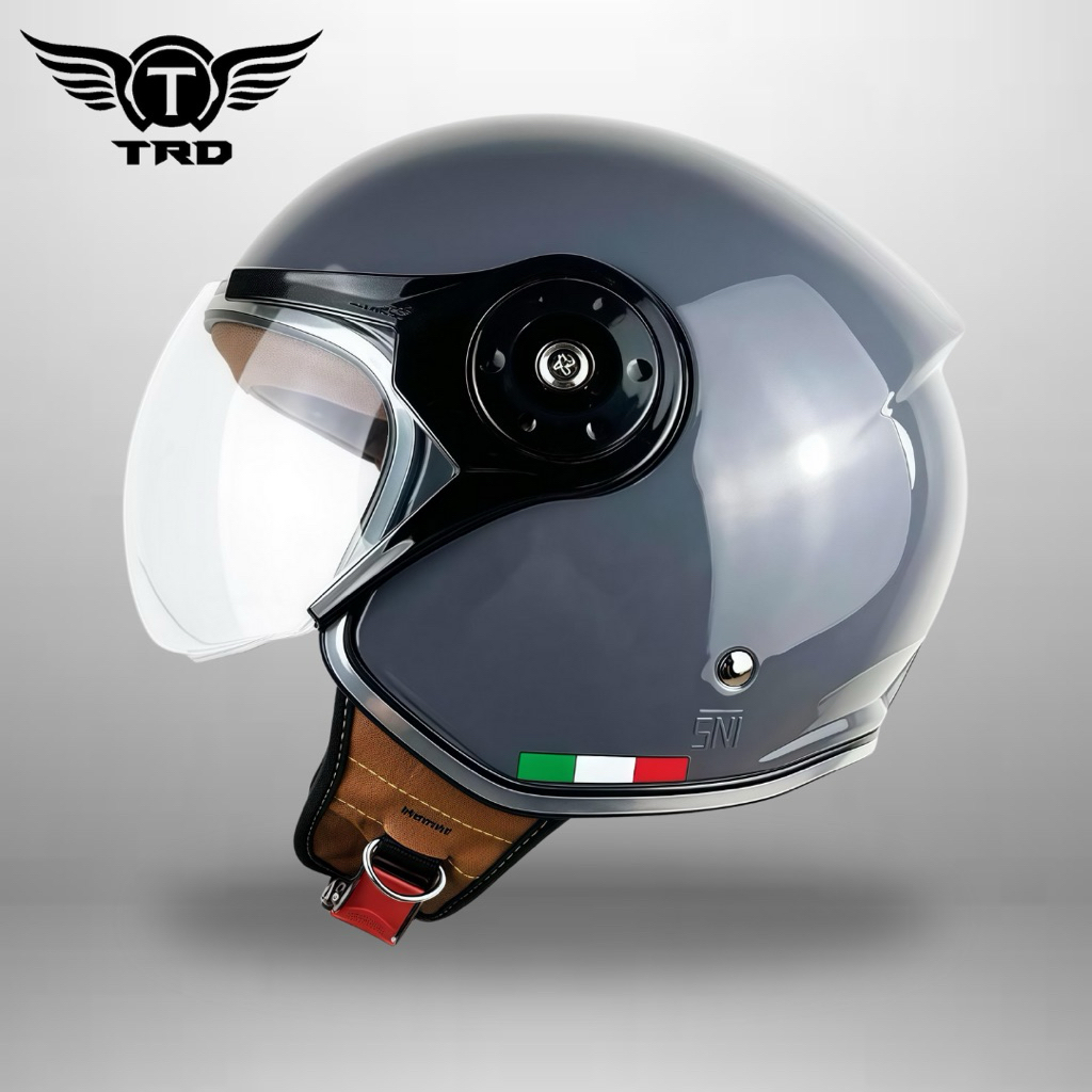 Helm Hijab Friendly Perempuan Laki-laki Dewasa SNI