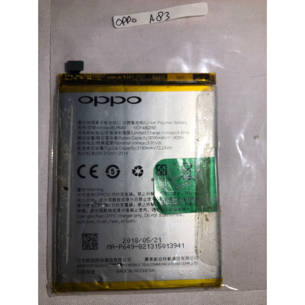 Baterai oppo A83 Original
