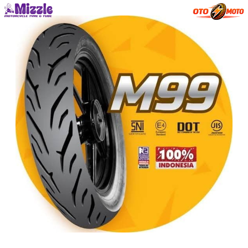 Ban Motor MIZZLE M99 Tubeless 100/90-12, 110/90-12 (Ring 12)
