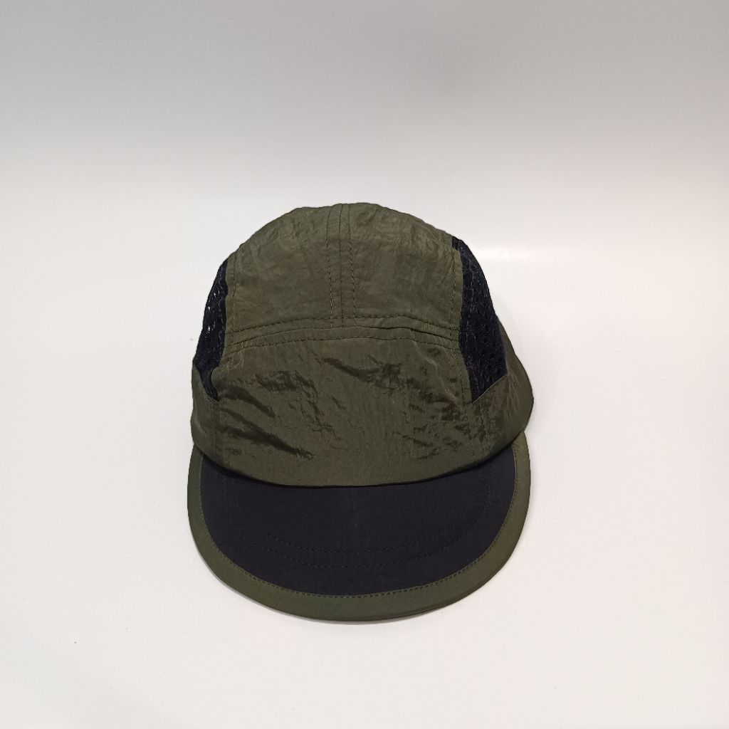 Topi Polos Running Hijau Kombinasi jaring