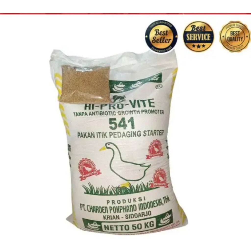 Pur pakan bebek entok 541 hi pro vite starter pedaging 250gram