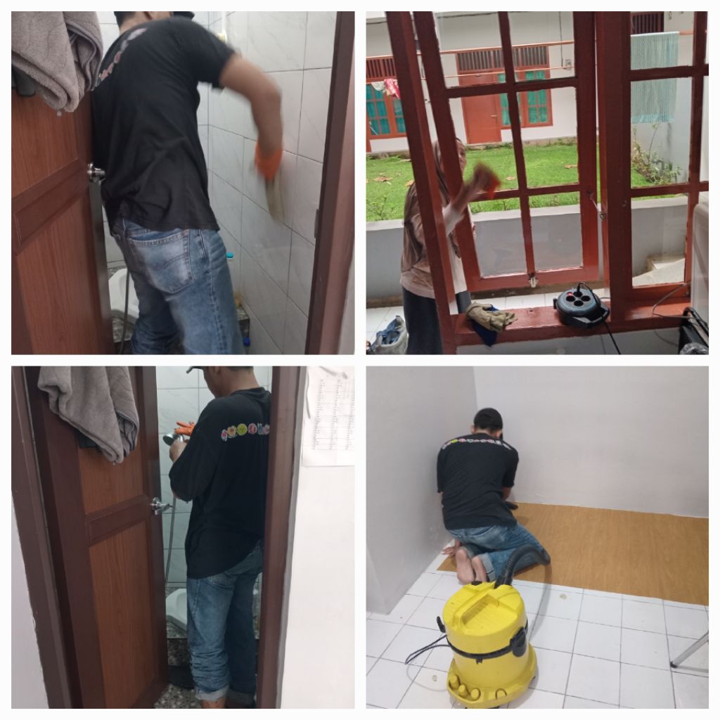 Jasa pembersih kamar kost
