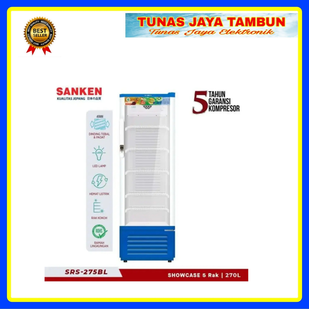 SHOWCASE SANKEN SRS 275 BL / MR / SHOWCASE SANKEN 5 RAK