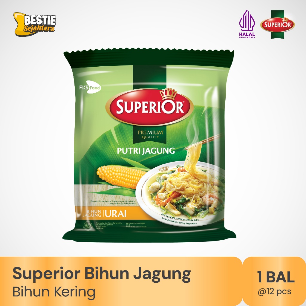 Bihun Superior Jagung - 1 Ball - 12 Pack - 335gr