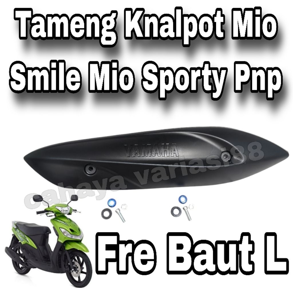 Cover Tameng knalpot Motor Mio Sporty Mio Smile Mio Lama Fre Baut Monel Cnc Tameng Knlapot Standar M
