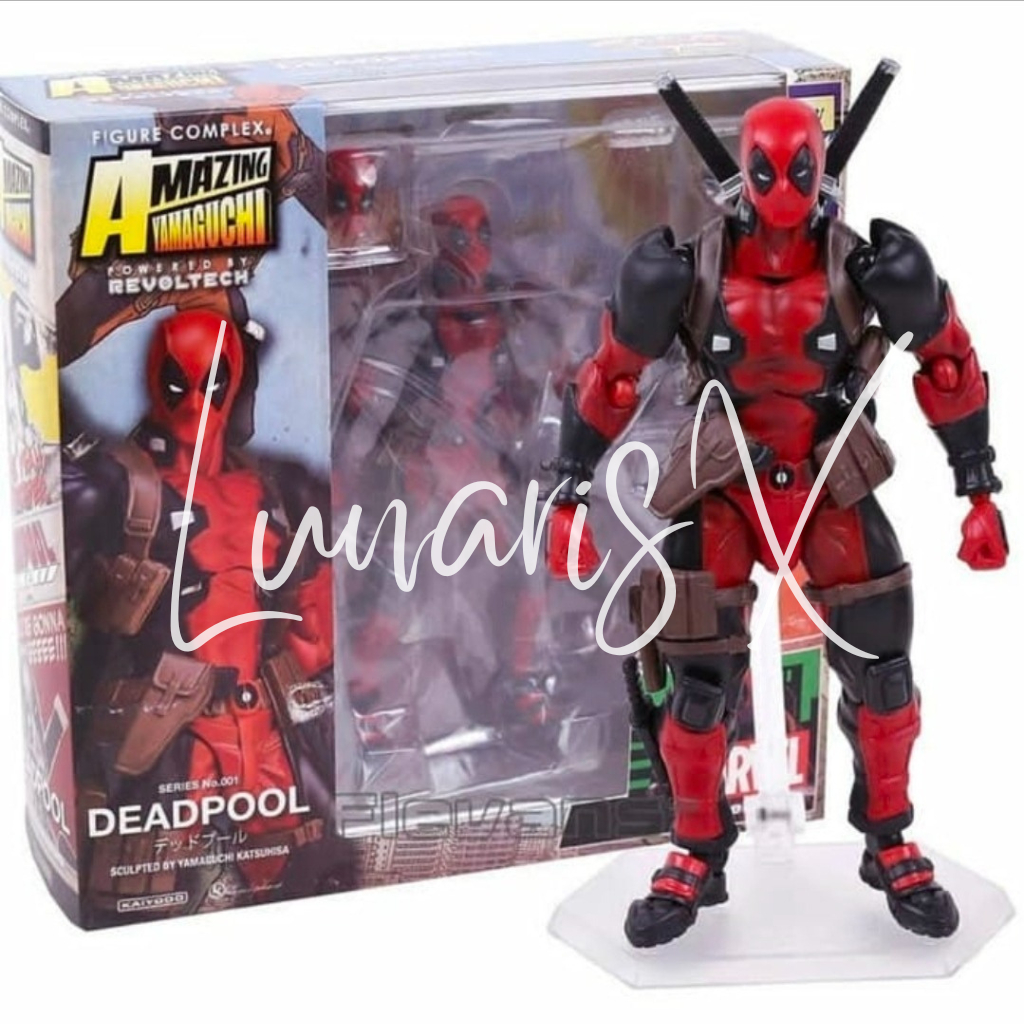 Revoltech Amazing Yamaguchi 001 Marvel Deadpool Action Figure