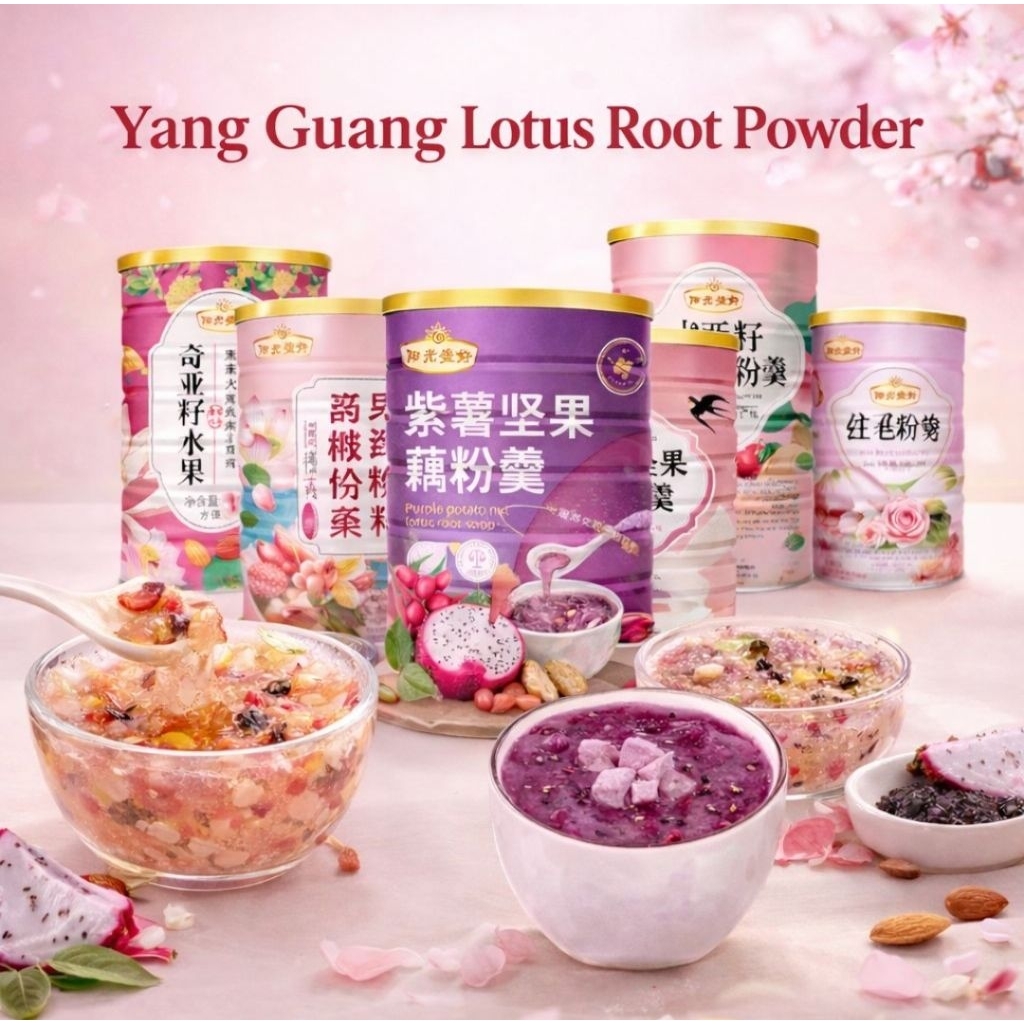 Lotus Root Powder Bubuk Akar Teratai 500g Tepung Alami oufen