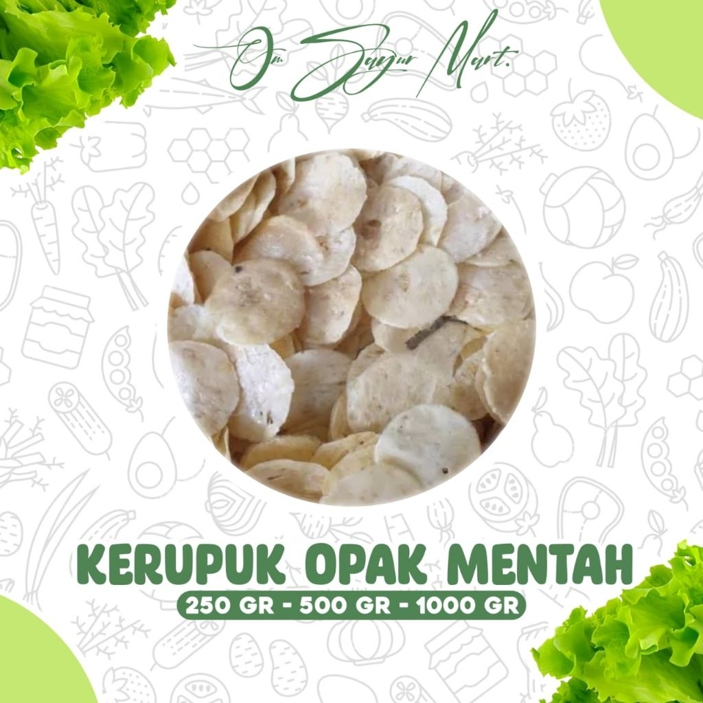 Kerupuk opak limper/kerupuk ubi/opak singkong/cemilan ubi