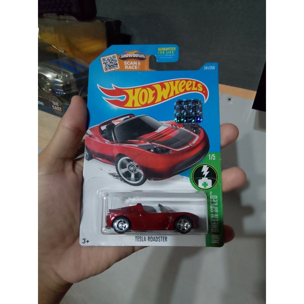 hot wheels (MURAH) Super Treasure Hunts Tesla Roadster FS