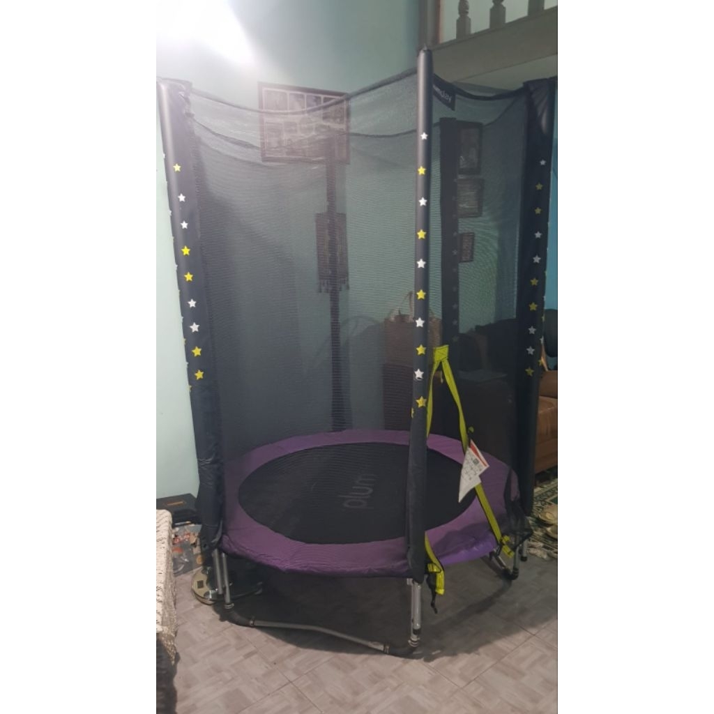 Preloved Trampoline Anak Plum Strardust Toys Kingdom Second