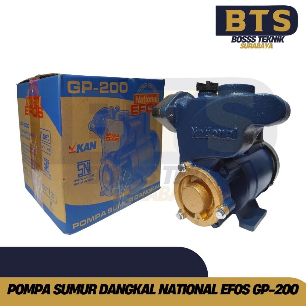 Mesin Pompa Air Listrik National Efos GP-200 Sumur Dangkal GP 200 GP200 NON auto / Pompa air GP-200 