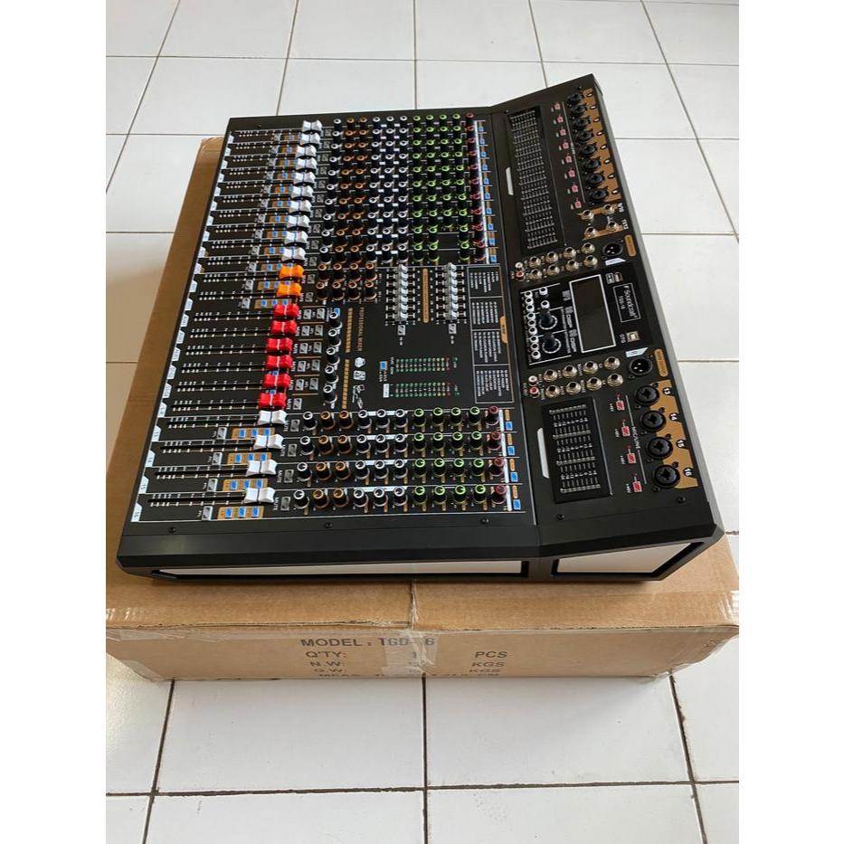 Mixer audio Soundcraft TGD 16 / TGD16 – 16 chanel 12 mono + 4 stereo usb bluetooth 99 efek dsp