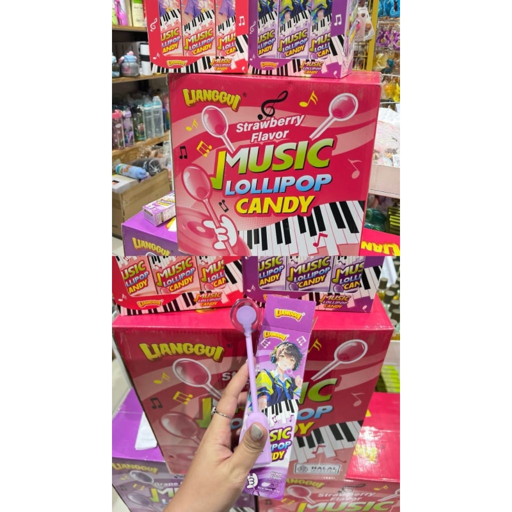 PERMEN LOLIPOP MUSIC HALAL - LIANGGUI