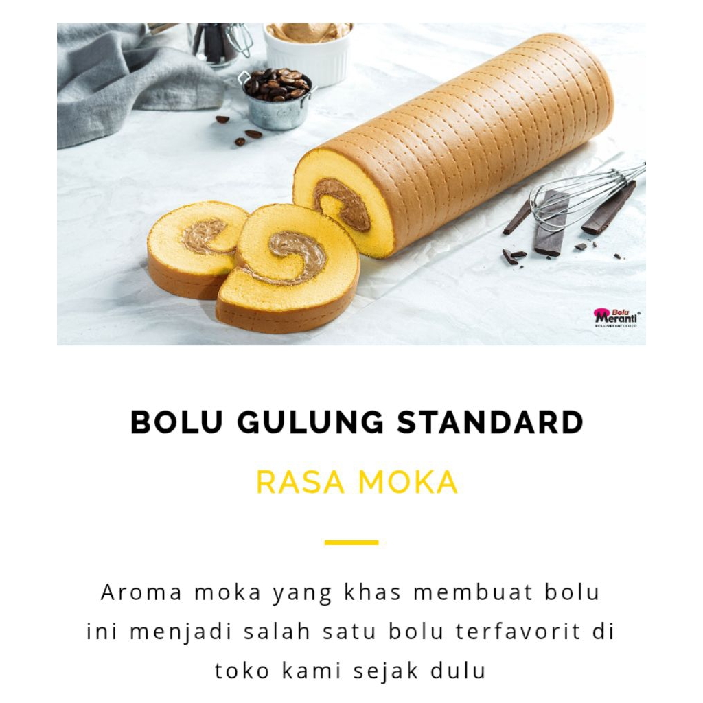 BOLU MERANTI STANDAR RASA MOKA - HARGA EKONOMIS