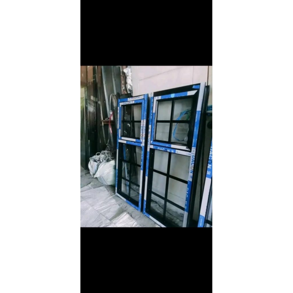 kusen + jendela ornamen Aluminium custom 120x60 120x70 100x40 100x50 dan custom size