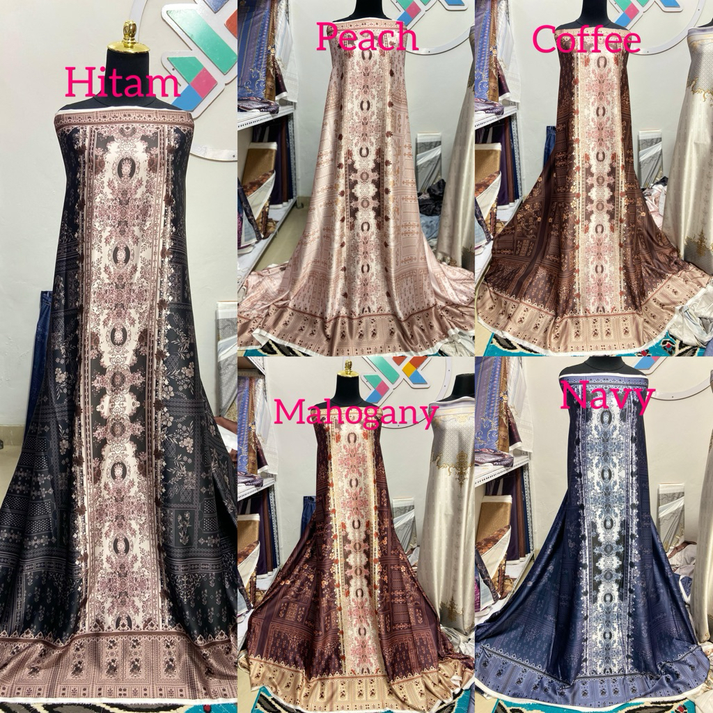 KAIN ARABIAN SILK MOTIF / KAIN SILK MOTIF / BAHAN SILK MOTIF