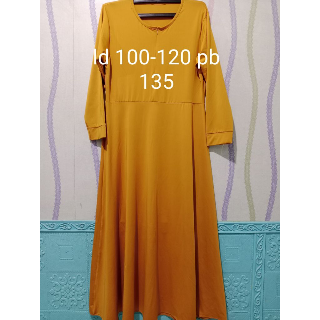 gamis busui bahan jersey tebal